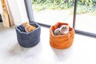 Designed by Lotte Kattekurv i Ribbestoff,  Antrasitt - 35cm (51-716278)