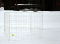 Hundegjerde,  4stk - Hvit (114-401-WH)