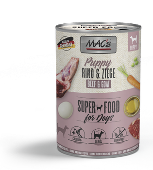 Mac's Super Food for Puppies Storfe og Geit Våtfôr (50-934-1500049969)