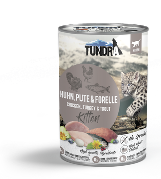 Tundra Kitten Kylling, Kalkun og Ørret Våtfôr - 6pk (50-716x6)
