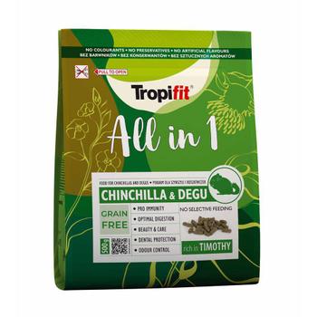 Tropifit Chinchilla og Degusmat - 500g (18-510.5010)