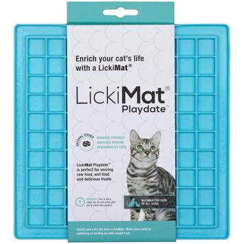  LickiMat Playdate til Katt, Lyseblå - 20cm