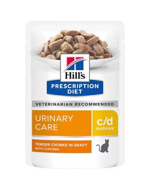 Hill's Hill's Prescription Diet c/d Multicare,  Kylling Våtfôr til Katt - 12x85g (99-607532x12)