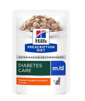 Hill's Prescription Diet m/d Våtfôr til Katt - 12x85g (99-607210x12)