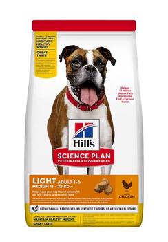 Hill's Hill's Science Plan Light Medium Adult, Kylling - Tørrfôr til Hund (99-604282-1500096953)