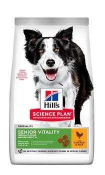Hill's Hill's Science Plan Senior Vitality Medium Mature Adult, Kylling & Ris - Tørrfôr til Hund (99-605272-1500084176)