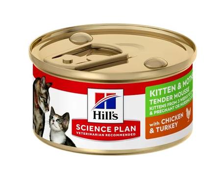 Hill's Hill's Science Plan Kitten & Mother Tender Mousse Våtfôr til Katt - 24x85g (99-608072x24)
