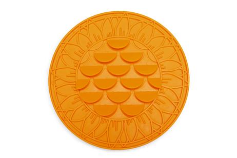  Slikkematte Solsikke, Orange - 30cm