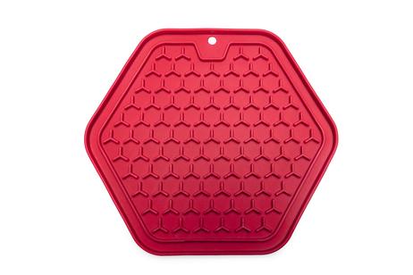 Slikkematte Hexagon, Rosa - 23cm (51-626873)