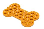 Slikkematte Hundebein,  Orange - 18cm (51-626869)