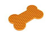 Slikkematte Hundebein,  Orange - 18cm (51-626869)