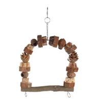  Fugleleke Huske til Parakitt, Brun - 34cm