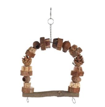 Fugleleke Huske til Parakitt, Brun - 34cm (14-110433)