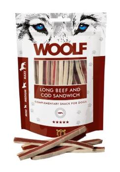 Woolf Woolf Sandwich Storfe og Torsk - 100g (03-1036)