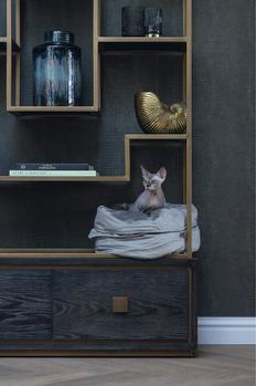 Designed by Lotte Fluco Kattekurv,  Grå - 45cm (51-704840)