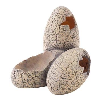  ExoTerra Vannskål og Grotte Dinosauregg - 11cm