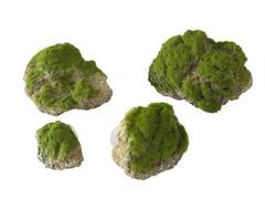 Akudim Akvariedekorasjon Stein med Mose