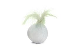  Rizo Ball med Fjær til Kattunge, Mint - 5cm