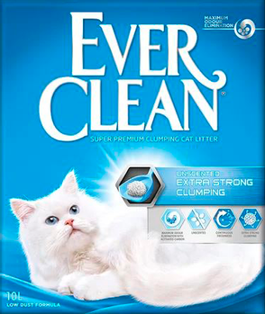 Ever Clean Kattesand Extra Strong Clumping Unscented - 10L (16-K54010)