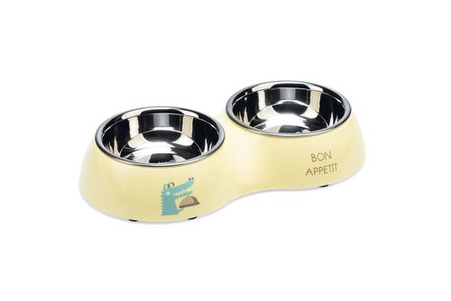 Kroky Dobbel Valpeskål - Gul (51-650822-1500063945)