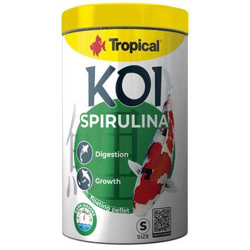  Tropical Koi Spirulina Pellet Fiskefôr S - 1L