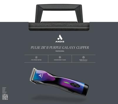 Andis Pulse ZR II Klippemaskin Limited Edition Purple Galaxy (9-79205)