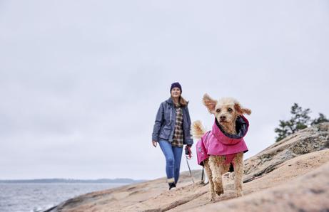 Hurtta Monsoon Regndekken ECO - Rosa (16-H934657-1500033610)