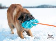 Doggie-Zen Doggie-Zen Korthåret Elastisk Belønningsleke i Fuskepels - XL (33-7053)