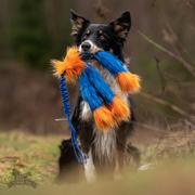 Doggie-Zen Doggie-Zen Elastisk Blekksprut Hundeleke i Fuskepels - 70cm