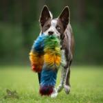 Doggie-Zen Doggie-Zen Bonanza Elastisk Hundeleke med Fuskepels - L (33-7700)