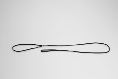 Utstillingsbånd med Ring, Svart - 6mm (19-utsSort6R)