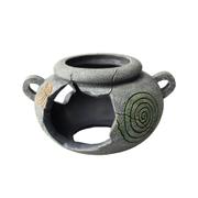 Akudim Akvariedekorasjon Krukke, Grå - 7cm