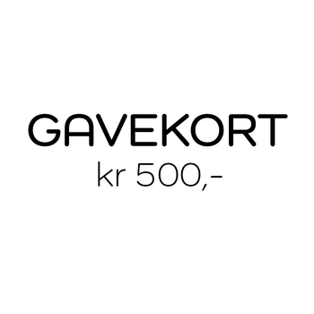 Gavekort Pålydende kr 500,- (GAVEKORT-ND-500)