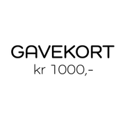  Gavekort Pålydende kr 1000,-