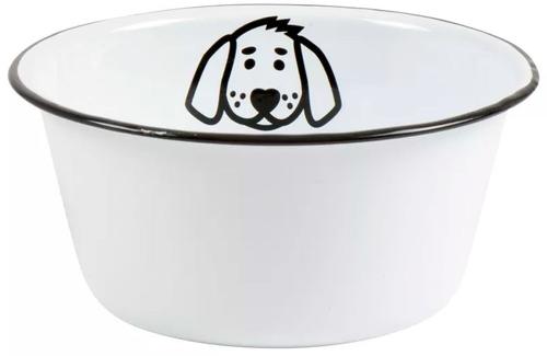 Ib Laursen Ib Laursen Hundeskål Emalje Hvit - 17cm (171-0444-11)