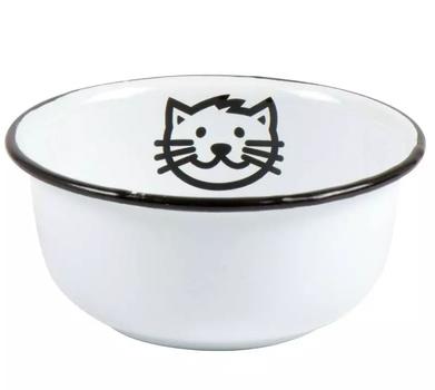 Ib Laursen Ib Laursen Katteskål Emalje Hvit - 11cm (171-0443-11)