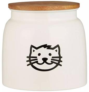 Ib Laursen Oppbevaringskrukke Katt Hvit - 2,2L (171-04896-11)
