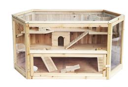 Nettdyret Sekskantet Hamsterbur i Tre - 90cm