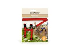  Kaninsele med Leiebånd - Rød