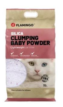 Finkornet Silica Katteperler med Babypudder - 15L (14-561239)