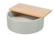 Febo Sandbad i Keramikk og Tre - 24cm (126-63007)
