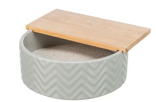 Febo Sandbad i Keramikk og Tre - 24cm (126-63007)