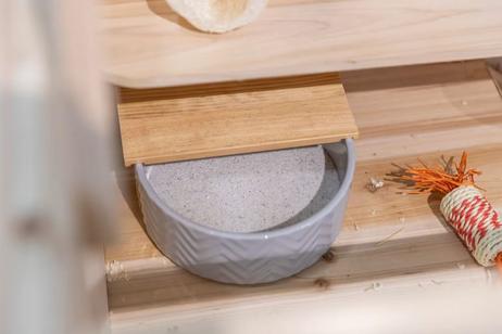 Sandbad i Keramikk og Tre - 24cm (126-63007)