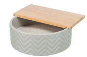 Febo Sandbad i Keramikk og Tre - 20cm (126-63006)