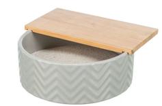  Sandbad i Keramikk og Tre - 20cm