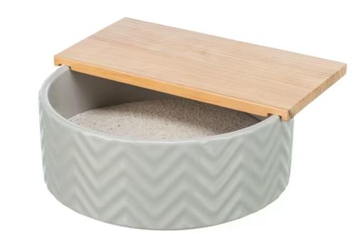 Febo Sandbad i Keramikk og Tre - 20cm (126-63006)