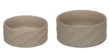  Hasel Mat- og Vannskål til Hund - Grå