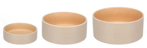 Anca Mat- og Vannskål til Hund - Beige/ Orange (14-524473-1500078165)