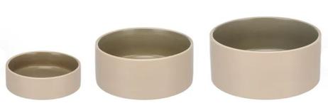 Anca Mat- og Vannskål til Hund - Beige/ Grønn (14-524476-1500078166)