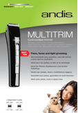 Andis MultiTrim Klippemaskin til Små Områder (9-24575)